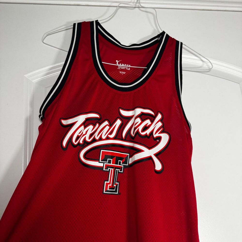 Red Texas Tech Basketball Jersey Shirt Size Small